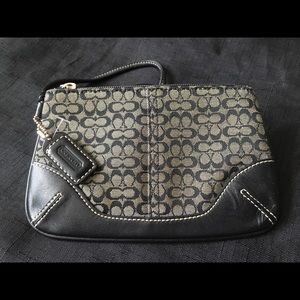 Black Coach wristlet